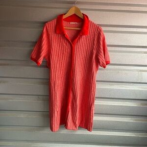 Marine Layer Alice Textured Polo Dress